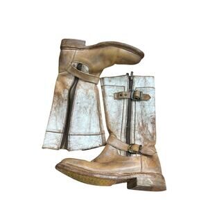 BED|STU RARE Limited Edition GOGO Distressed Lug
Boots Size 7 western riding